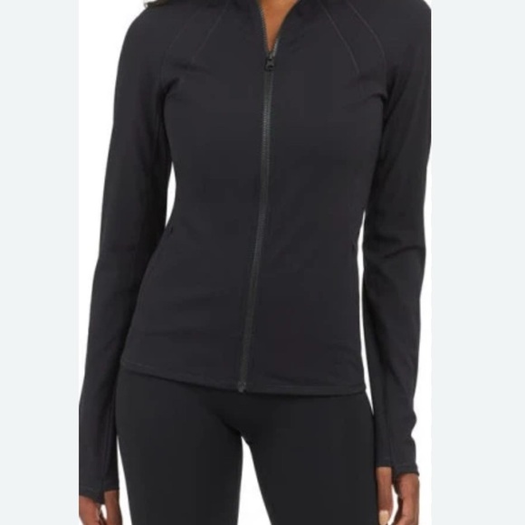 SPANX Black Full-Zip Jacket - Picture 6 of 12